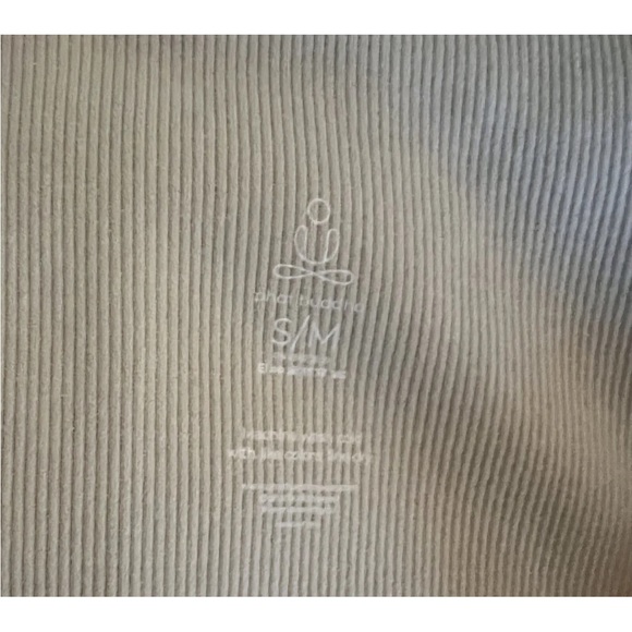 NWT Phat Buddha asymmetrical Beige Sports Bra S M New Lot 61 Caviar - Picture 3 of 4